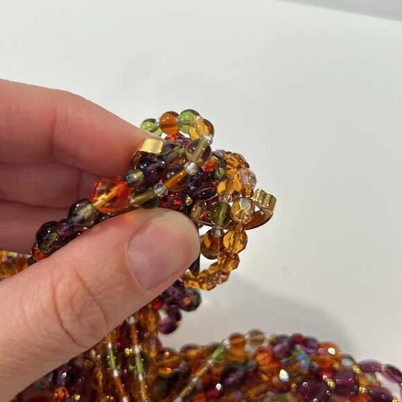 NWT Joan Rivers Czech Glass Bead Necklaces Gold
Tone Clasp Signed Vintage - Picture 10 of 12